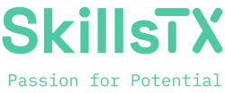 skillstx brand green with TAG